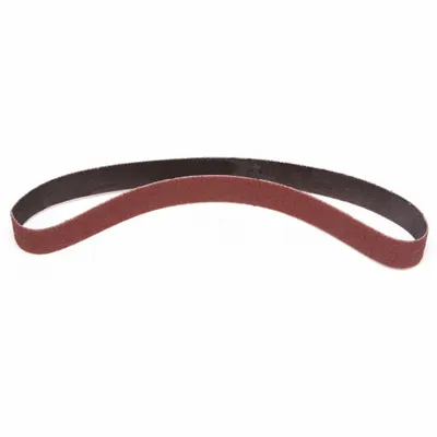 3M Sanding Belt: 1/4 in W x 24 in L, Ceramic, 60 Grit, YF Wt Polyester Backing - Cool-Cutting Sanding Belts for Stainless Steel & Soft Metals