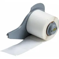 Pre-Cut Label Stock Roll: 1 1/2 in x 1 1/2 in, 1 1/2 in x 1 1/2 in, Polyester, White (Gloss) (MPN M7-32-423)