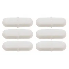 Octagonal stir bar made of Alnico, 25.4 mm overall length and 8 mm diameter, white color. Autoclavable for repeated sterilization. Suitable for mixing and stirring in laboratory beakers, flasks, and other vessels.
