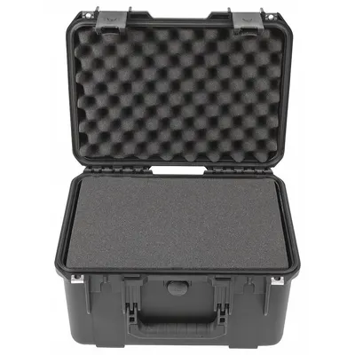 SKB Protective Case: 10 1/2 in x 15 in x 9 in Inside, Pick and Pluck, Black - Suitcase-Style Cases