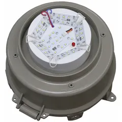 LED light fixture for hazardous locations, delivering 6278 lumens at 3000K color temperature. Operates on 277V with 40W power consumption and T4 temperature code. Suspended mounting style; color temperature not selectable. Suitable for industrial environments requiring explosion-proof lighting.
