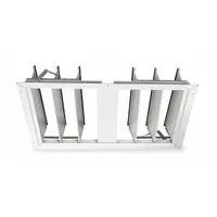 35 7/8"H-W Aluminum Ceiling Truss Damper: For 30 in Fan, Single Panel, 30 3/4 in H, 35 7/8 in W
