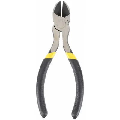STANLEY Diagonal Cutting Plier: Std, Straight, Oval, 3/8 in Jaw Lg, 5/8 in Jaw Wd - Flush-Cut Diagonal-Cutting Pliers