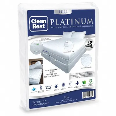 CLEANREST Full White Waterproof Mattress/Box Spring Protector - Mattress Encasements