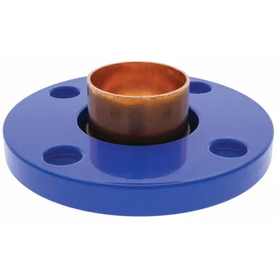 NIBCO 2 in CTS x 2 in Pipe Cup x Flange Wrot Copper Low-Lead Tube Flange - Low-Lead Cast Copper & Bronze Tube Flanges
