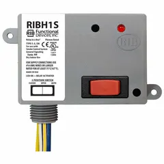 General purpose power relay with SPST-NO contact configuration and 10 A rating. Enclosed pre-wired design with 0.50 in NPT nipple for installation in junction boxes or panels. Suitable for on/off control of electrical loads in commercial and light industrial applications.