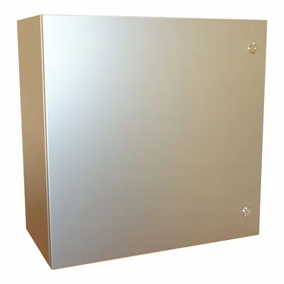 HAMMOND Electrical Enclosure: 316 Stainless Steel, 24 in x 24 in x 12 in, NEMA 12/13/3R/4/4X - Stainless Steel Enclosures
