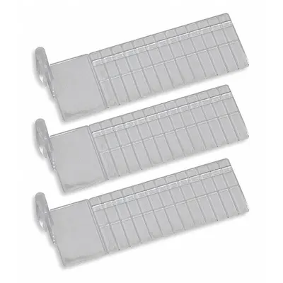 METRO Drawer Divider Kit, Clear, 3 PK, MBA114 - Drawer Divider Kits for Medical Carts
