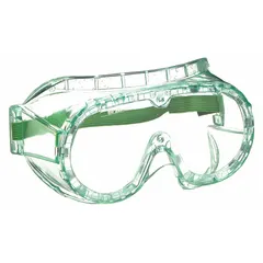 Clear anti-fog lens, non-vented frame with elastic band. Designed to fit over prescription eyewear. Suitable for protection against impact, dust, and chemical splashes in industrial environments such as machining, material handling, and general maintenance.