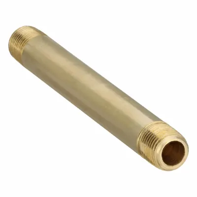 PARKER 215PNL-2-35 Brass Pipe Nipple, 1/8 in NPS, 3 1/2 in Length, 1000 psi - Instrumentation Brass Pipe & Pipe Nipples
