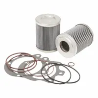 Spin-on hydraulic filter with 3-inch inside diameter and 7-inch overall height. Designed for use with hydraulic fluid in Van Hool vehicles. Includes (2) HF35152 Plus Gasket Kits for installation. Removes contaminants to protect hydraulic system components