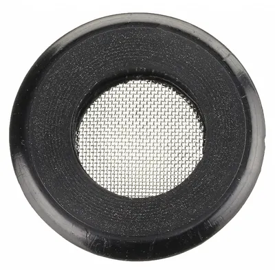 VELVAC Gladhand Seal: Closed Face Seal, Includes Screen, 0.37 in Thick, Black - Polyurethane Gladhand Seals