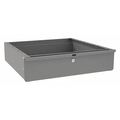TENNSCO Drawer: 6 in Overall Ht, 25 in Overall Wd, 22 in Overall Dp, Gray - Drawers, Cabinets, & Hardware for Workbenches