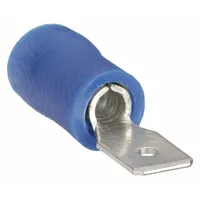 Wire Disconnect: Male Tab, Blue, Vinyl, Partial Coverage, 16 AWG – 14 AWG Wire Size