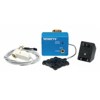 WATTS Water Detection System: Battery-Powered, Leak Detector and Shutoff, 210°F Max. Op Temp (MPN 1" LFWDS-SP-R)