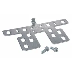 Anti-rotation bracket for use with Johnson Controls M9106(9)-xGx-2, M9108, M9116, M9124, and M9132 series actuators. Prevents actuator rotation during installation, ensuring proper alignment in HVAC control systems.