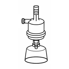 The ELGA LC134 is a point-of-use water purification cartridge designed for tap water feed. It removes bacteria and particles, providing purified water at a single outlet. Suitable for laboratory or industrial applications requiring high-purity water.