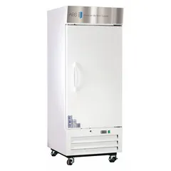 This upright pharmacy refrigerator provides a 2°C to 7°C temperature range for storing vaccines, medications, and other temperature-sensitive pharmaceuticals. It features a white swing solid door that opens to the right, uses R-290 refrigerant, and includes a temperature alarm. With an overall depth of 29 3/4 inches, it is suitable for pharmacies, clinics, and hospitals requiring reliable cold storage.