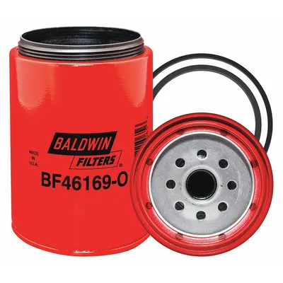 BALDWIN FILTERS Fuel Filter: Spin-On, 4 1/4 in Outside Dia, 1"-14 Thread Size, Paper - Spin-On Fuel Filters