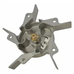 Replacement burner head assembly for HVACR systems. Designed for use in commercial and industrial burners to mix fuel and air for combustion. Commonly applied in furnaces, boilers, and process heaters.