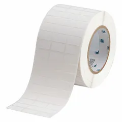 Polyimide wraparound label for permanent wire identification. Black print on white background. For wire gauges 28 AWG to 20 AWG. Requires R4307 ribbon; compatible with i5100 printer series.