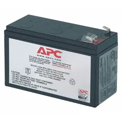 This replacement battery is designed for the APC BR1000 UPS. It provides 24 V DC, 7 Ah capacity with a detachable cable connection. Suitable for backup power applications in office and industrial environments.