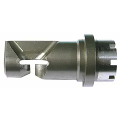 Replacement die for FEIN nibblers, designed for cutting sheet metal. Capacity: 18 ga steel, 22 ga stainless steel. Suitable for metal fabrication, HVAC ductwork, and automotive repair applications requiring clean, burr-free cuts.