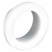 Compression-type PTFE ferrule for PFA compression tube fittings, 1/2 in OD size. FDA approved for sanitary fluid handling systems. Used to create a leak-tight seal in tubing connections