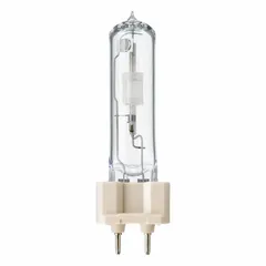 This 150.1-watt ceramic metal halide HID lamp features a T6 shape and 2-pin G12 base, operating at 106V with a 3000K color temperature. It is designed for universal burning position and is suitable for commercial and industrial lighting applications such as retail and hospitality spaces.