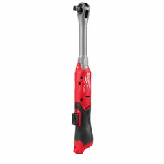This cordless ratchet from the M12™ line delivers up to 80 ft-lb of maximum fastening torque at a no-load speed of 300 RPM. It is suited for fastening and loosening bolts in confined spaces common in automotive repair, equipment maintenance, and industrial assembly.