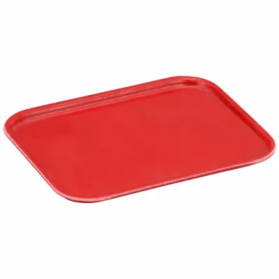 MOLDED FIBERGLASS Lid: 6 1/8 in x 4 7/8 in, Red, Fiberglass - Lids for Extreme-Temperature Stacking & Nesting Totes