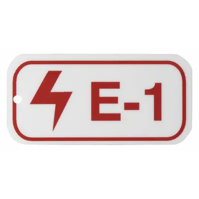BRADY E-1 Lockout Tag, Polystyrene, Adhesive Backing, English, 105679 - Safety
