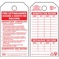 Tag: No Header, 3 in Wd, 5 3/4 in Ht, Red/White, Rectangle, Plastic, Indoor/Outdoor, English, 10 PK (MPN 7016)