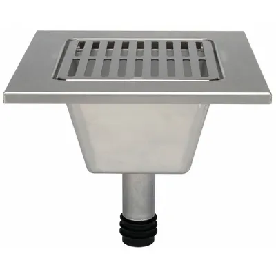 ZURN Floor Sink Liner: 12 3/8 in Overall Wd, 5 3/4 in Sump Dp, 2 in Nominal Pipe Size - Floor Sink Liners