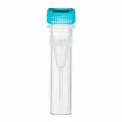 Polypropylene Microcentrifuge Tube, 0.5 mL, with Attached Screw Cap, Colorless, Square Bottom