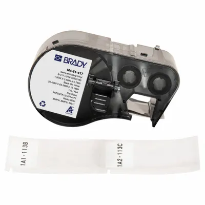 BRADY M4-51-417 Precut Label Roll Cartridge - Brady Precut Label Roll Cartridges