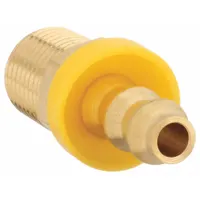 Push-On Hose Fitting: Hose Barb x NPT, 1/4 in x 1/4 in Fitting Size, Male x Male, Rigid, Straight (MPN 5A252)