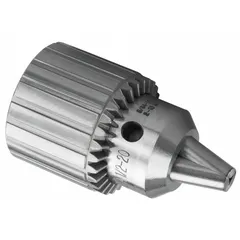 Keyed drill chuck with 1/2-inch capacity and 42mm outer diameter. Designed for replacement on compatible rotary tools. Operated with a key for secure bit holding.