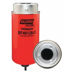 Spin-on fuel filter for biodiesel and diesel fuel applications. Features cellulose media and an attached grommet. Outside diameter 4 3/8 in. Used in trucks and equipment to remove contaminants from fuel.