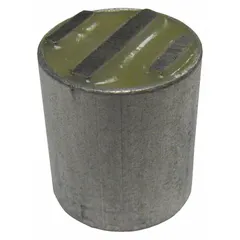 This encased cylindrical ceramic magnet features a 3-pole design that concentrates magnetic flux for secure holding in confined spaces. With a 0.88 in thickness, 5/8 in outside diameter, and max pull force of 8.8 lbf, it is suited for industrial fixtures, automation, and material handling applications requiring compact magnetic components.
