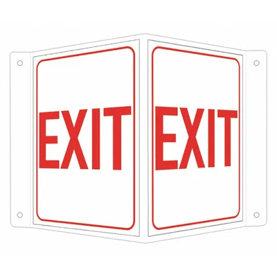 LYLE V-Shape Projection Exit Sign - V-Shape Projection Exit Signs