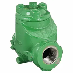 2-way, inline swing check valve with ductile iron body. 3 in pipe size, FNPSM x FNPSM connections. Used to prevent backflow in piping systems, protecting pumps and compressors from reverse flow damage.