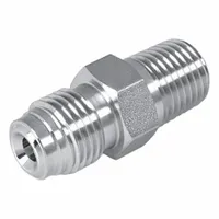 Compression High Purity Fitting: 1/2 in OD x 1/2 in Pipe Fitting Size, Stainless Steel (MPN PCM1/2X1/2E)