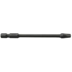 Imperial impact-rated hex bit with 1/4 in hex shank and 3 1/2 in overall length. Designed for use with impact drivers in fastening applications requiring high torque.