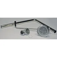 ENCORE Drain Assembly: Brass, Nickel, 4 3/8 in Overall Dia, Threaded, 1 1/2 in Pipe Dia (MPN D50-7215-IB)