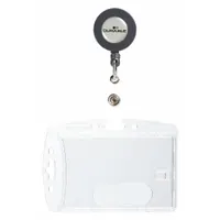 Badge Holder: Pouch, Horizontal/Vertical, 4 in Badge Pouch Wd, 2 13/16 in Badge Pouch Ht, 10 PK (MPN 801219)