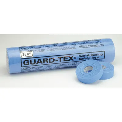 GUARD-TEX General Purpose Finger Tape, Blue, 3/4 in x 30 yd, Cotton Gauze