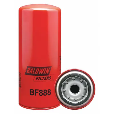 BALDWIN FILTERS Fuel Filter: Spin-On, 3 11/16 in Outside Dia, 7/8"-14 Thread Size, Cellulose - Spin-On Fuel Filters
