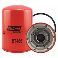 Spin-on oil filter with cellulose media for removing contaminants from engine oil. Includes furnished gasket for installation. Overall height 7 in, thread size 1 1/2"-12. Interchanges with FleetGuard LF3567