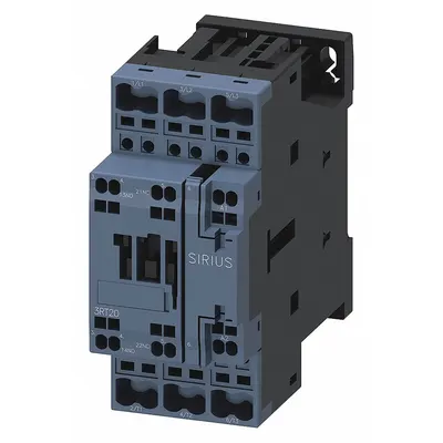 Siemens Power Contactor: Non-Reversing, 3 Poles, 3NO Contacts, 9 A - Non-Reversing IEC Contactors